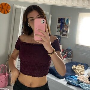 Aeropostale smocked top